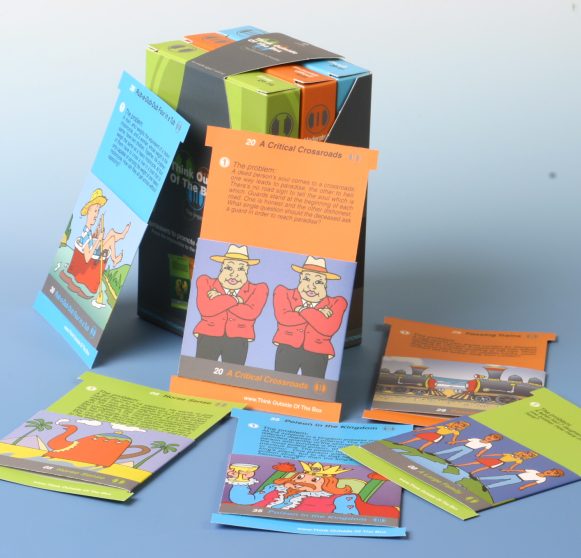 The kit "Think Outside The Box" with its contents outside of the box
