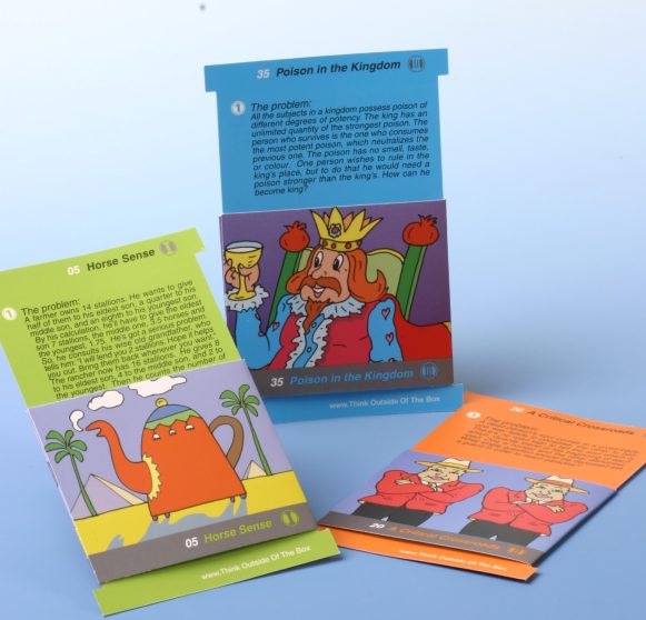 Riddle cards from the kit "Think Outside The Box"